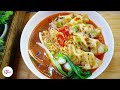 Chicken Dumplings/ Wonton Noodles Soup Recipe | The Instant Noodle Soup To Warm Up Your Soul 😋 |