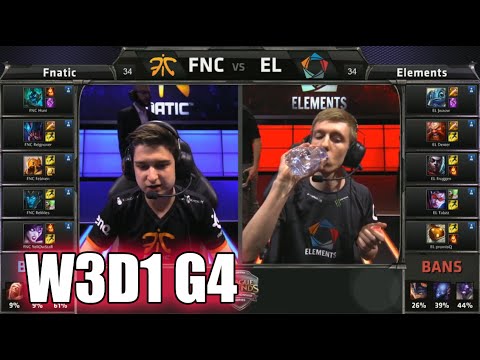 Fnatic vs Elements | S5 EU LCS Summer 2015 Week 3 Day 1 | FNC vs EL W3D1 G4 Round 1