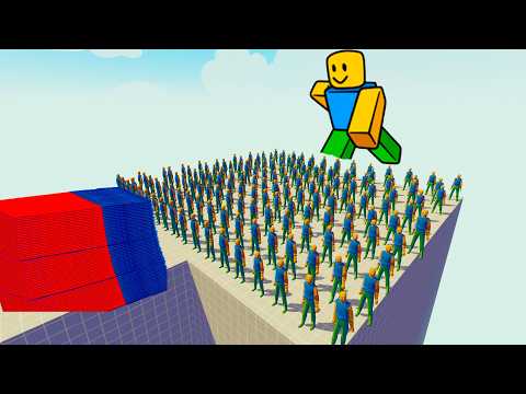 100x ROBLOX NOOB + 1x GIANT vs EVERY GOD - Totally Accurate Battle Simulator TABS
