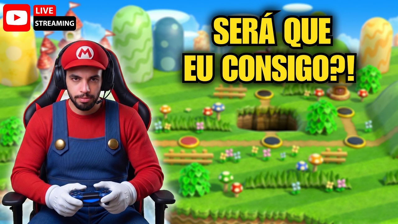 NEW SUPER MARIO BROS WII : 🍄 ZERANDO NO CAPRICHO! (SERÁ QUE DÁ PRA IR ATÉ O FIM?) Live Gameplay 100%