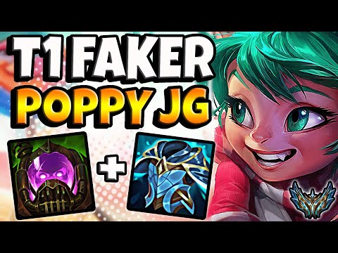 T1 Faker Poppy vs Elise [ Jungle ] Patch 12.14 Korea Challenger ✅
