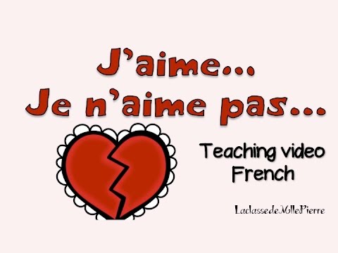 J'aime... Je n'aime pas...