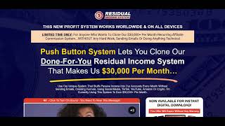 Residual Income System Review - Legit or a Scam Platform