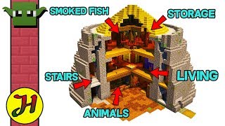 Minecraft Tutorial: Iron Age House (How to Build a Survival Base) +download