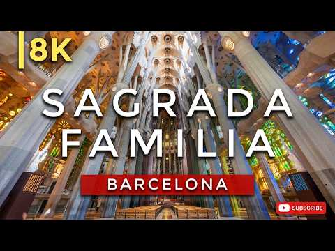 Inside the stunning Sagrada Familia - Barcelona | Full Tour in 8K (exterior & interior)