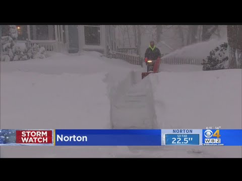 'It's Really Insane': Norton Hit With Roughly Two Feet Of Snow During Nor'easter