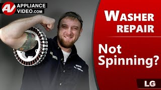 LG Washer Not Spinning - Factory Technician Diagnostic, Troubleshooting & Repair