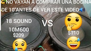 Video thumbnail for COMPARATIVA🔊EIGHTEEN SOUND 10M600💥VS💥B&C 10MD26🤔🔊 by Octavio Revisado y mas