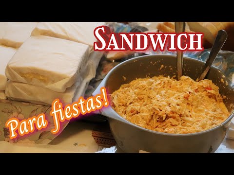 Sandwich de Pollo para Fiestas.