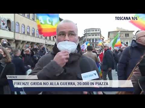 2022-03-12 FIRENZE - FIRENZE GRIDA NO ALLA GUERRA, 20.000 IN PIAZZA