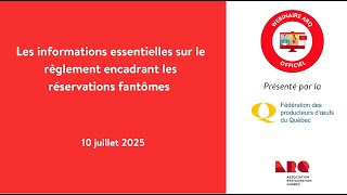 Les informations essentielles sur le règlement encadrant les réservations fantômes 20250