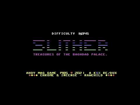 Commodore 64 Tape Loader Kraksnax Slither ReDux   Treasures of the Baghdad Palace 2021