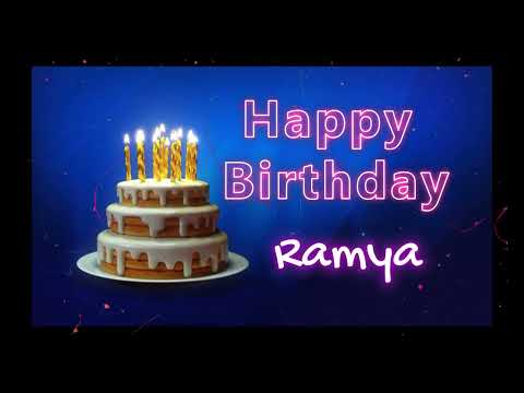 Happy Birthday to Ramya