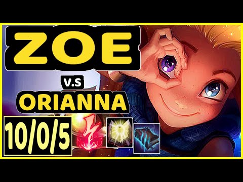 GRACE (ZOE) vs ORIANNA - 10/0/5 KDA MID CHALLENGER GAMEPLAY - KR