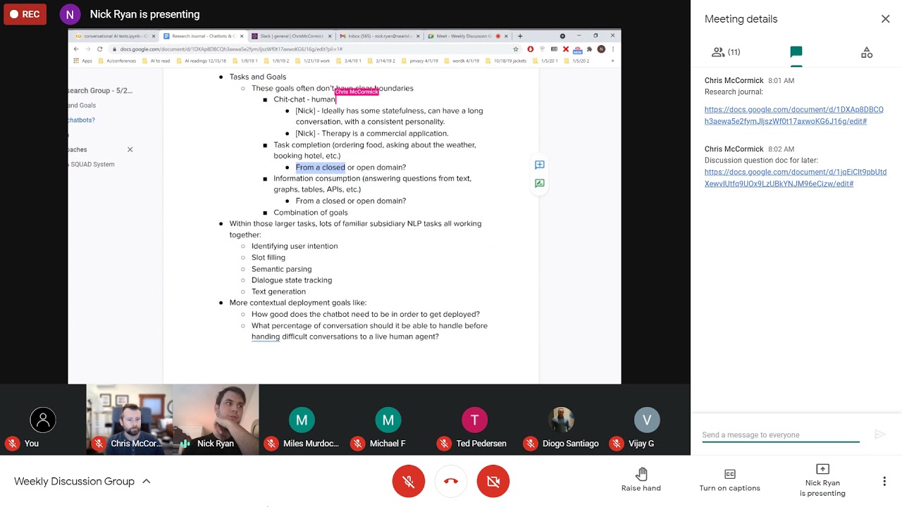 Question Answering Research - Ep. 1 - Overview of Chatbot Field