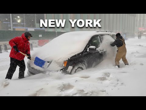 NYC’s BIGGEST Blizzard of 2026 Manhattan Heavy Snow Walk in New York City Snowstorm 2026