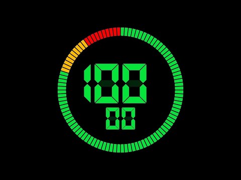 100 Seconds Digital Countdown Timer