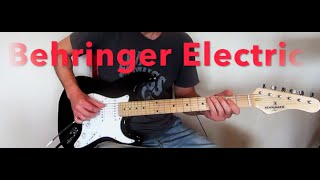 Video thumbnail for Guitar DEMO: Behringer 'Strat' type electric by Mark Stuart GUITARIST