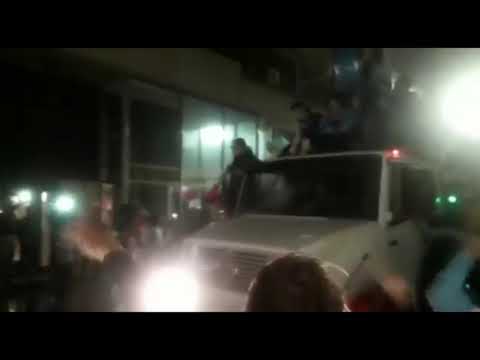 Festejos de Estudiantes de Rio Cuarto y susto, dos jugadores terminaron internados