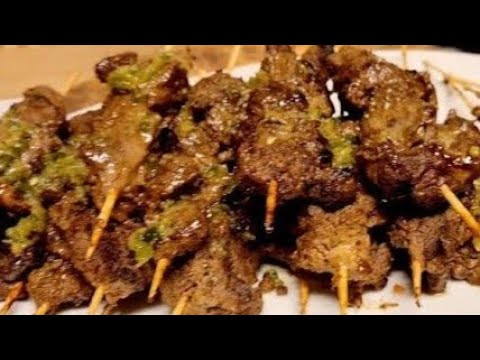 BROCHETTE DE VIANDE À LA POÊLE:Comment Réaliser Le Rôti Des Brochettes De Viande De Bœuf À La Poêle 