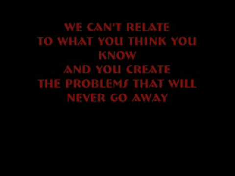 Three Days Grace- Overrated Lyric Video