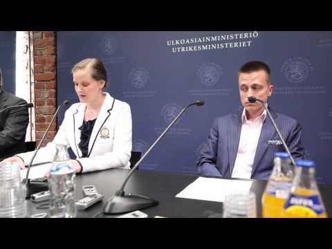 Leila ja Atte Kalevan tiedotustilaisuus 16.5.2013