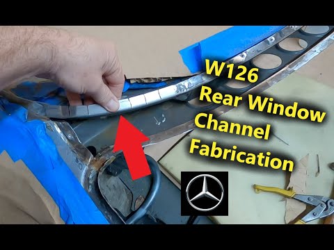 Mercedes W126 - Rear Window Channel Rust Repair - Part 8 - Driver's Corner Fabrication