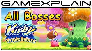 All Boss Fights in Kirby Triple Deluxe - The Arena Playthrough (3DS)
