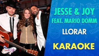 Jesse &amp; Joy - Llorar feat Mario Domm (Karaoke) | CantoYo