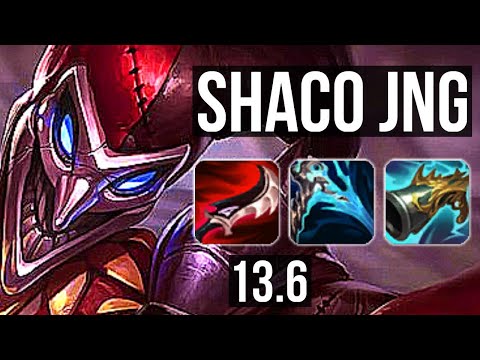 SHACO vs KINDRED (JNG) | 10/0/9, 4.3M mastery, 1400+ games, Legendary | KR Master | 13.6