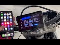 Monitor 5" na motocykel s Apple CarPlay a Android Auto – bezdrôtový, Bluetooth, IP67, držiak na riadidlá - Video Youtube