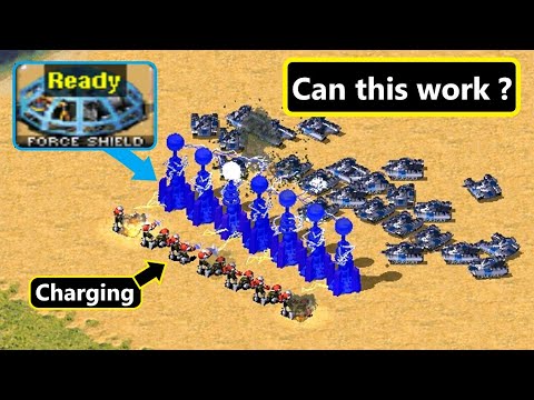 Charging Force Shield Tesla Coils - Red Alert 2