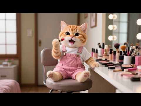 Ginger Kitten Plays With Mama Cat’s Makeup 💋, Mama Cat Can't Stop Laughing 😹💖 | Funny Cat Videos