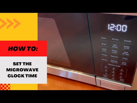 How to Set the Clock Time on a Microwave