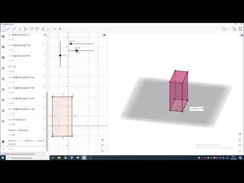 M.6.3.4.4  GeoGebra da dikdörtgenler prizmasının hacmini keşfetme