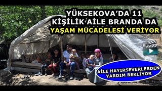 Yüksekova’da 11 Kişilik Aile Branda da Yaşam Mücadelesi Veriyor