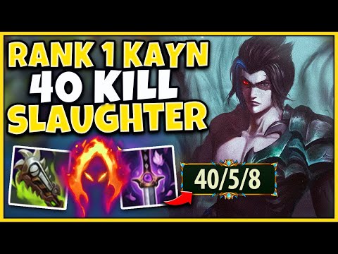 #1 KAYN WORLD CRAZIEST 1V9 OF SEASON 11 (96% KILL PARTICIPATION) - League of Legends
