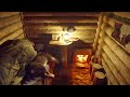A Man And His Dog Hide From The Thunderstorm In A Forest Cabin And Stay Overnight No Talking
