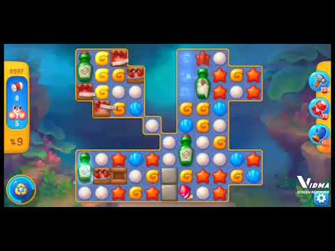 Fishdom. 9597 level no boosters and diamonds. 16 moves