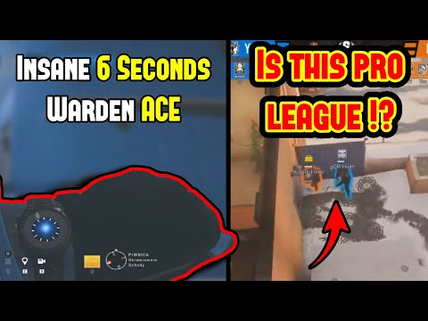 Is This Pro league or Gold League | Insane 6 Seconds Warden Ace - Rainbow Six Siege