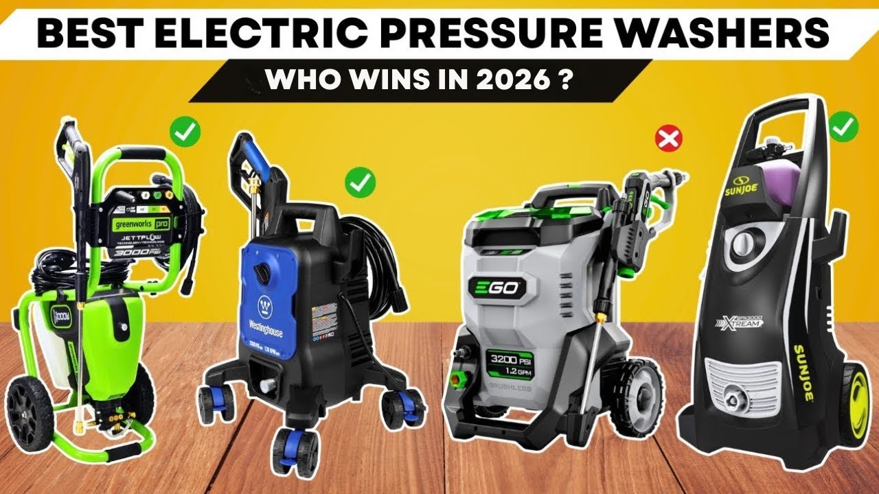 The 6 Best Electric Pressure Washers of 2026 | Best Electric Pressure Washers 💦 (Top Picks!)