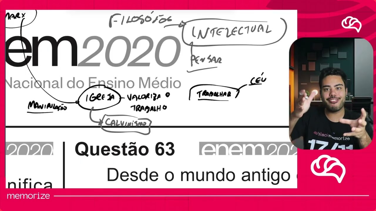 Resolução em Vídeo — Questão 63 ENEM 2020