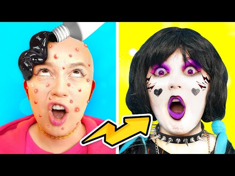 Good VS Bad Extreme Makeover | From Soft to E-Girl Makeover with TikTok Gadgets