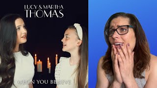 Download lagu Lucy & Martha Thomas - When You Believe | Music Reaction | mp3