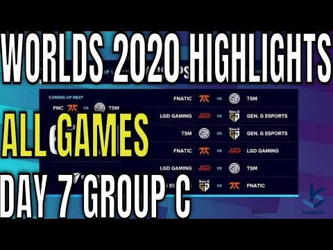 Worlds 2020 Day 7 Highlights ALL GAMES Group C | Fnatic, TSM, LGD Gaming, Gen G