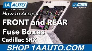 How to Access Fuse Boxes 10-16 Cadillac SRX