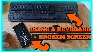 How to unlock a phone with a BROKEN SCREEN, using A KEYBOARD ! access a broken phone.
