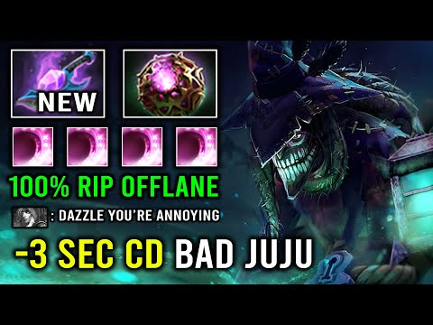 How to Offlane Dazzle 5x Iron Branch First Item Midas 3 Second CD Bad Juju 7.34 Dota 2