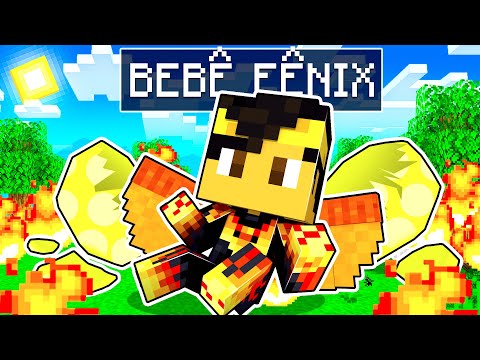 NASCI como um BEBÊ FÉNIX no Minecraft!