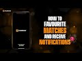 How to Favourite a Match on the LiveScore App | LiveScore